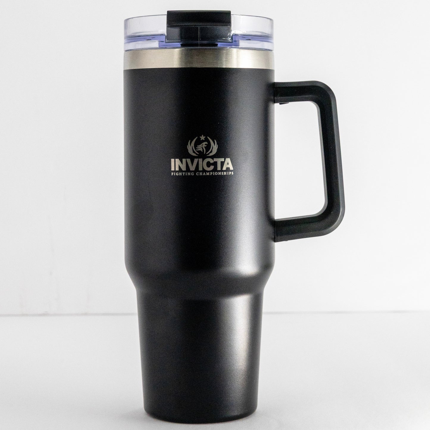 Black Invicta FC Tumbler Water Bottle