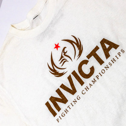White Invicta Legacy tee Front view of logo