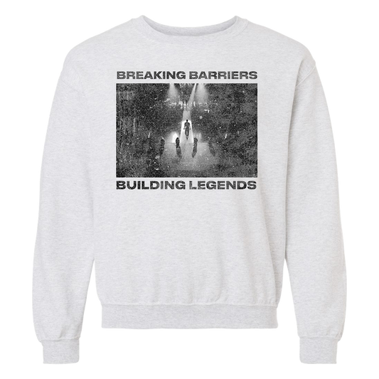 Breaking Barriers Building Legends Crewneck